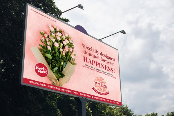 Vaneshaa Bouquet Hoarding Design